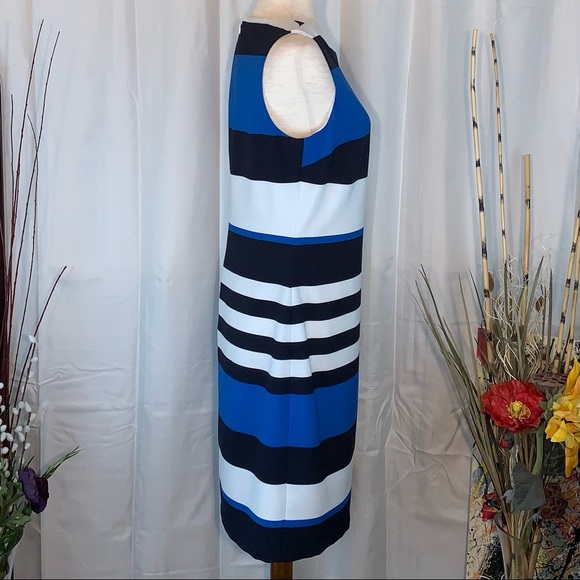 ⚠️Lauren by Ralph Lauren sleeveless color block striped dress. - Picture 4 of 13